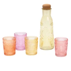 Carafe en verre coloré
