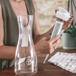 Carafe filtrante en verre