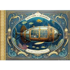Carnet de notes illustré Jules Verne Gwenaelle Trolez