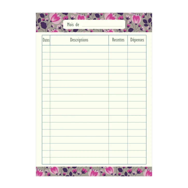 Carnet de notes Mes comptes Gwenaelle Trolez