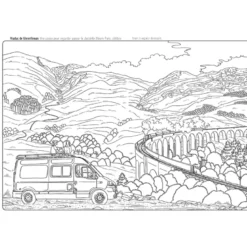 Carnet de voyage coloriages - Road trip