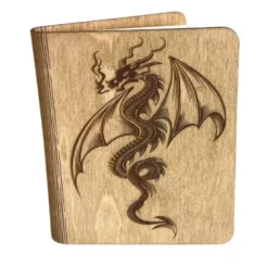 Carnet en bois dragon