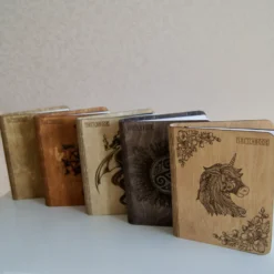 Carnet en bois dragon
