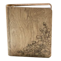 Carnet en bois printemps