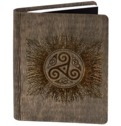 Carnet en bois - Triskel