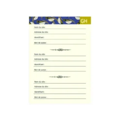 Carnet à mots de passe perroquet Gwenaelle Trolez