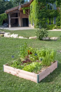 Carre potager design l100 x l95 x h18cm ep19mm