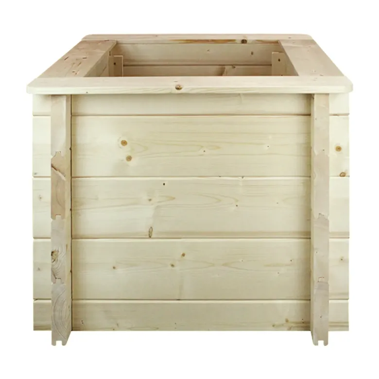 Carre potager exterieur bois - 58x58xh46 cm