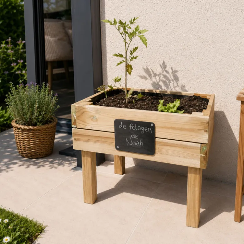 Carré potager bois 26l enfant marguerite