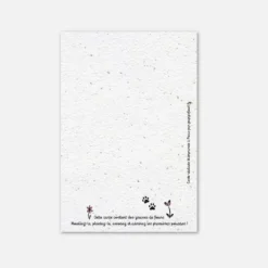 Carte à planter - chat pense à toi