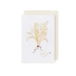 Carte à planter, douce pensée “bonne année” jaune