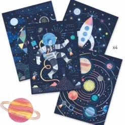 Cartes à gratter mission cosmique djeco