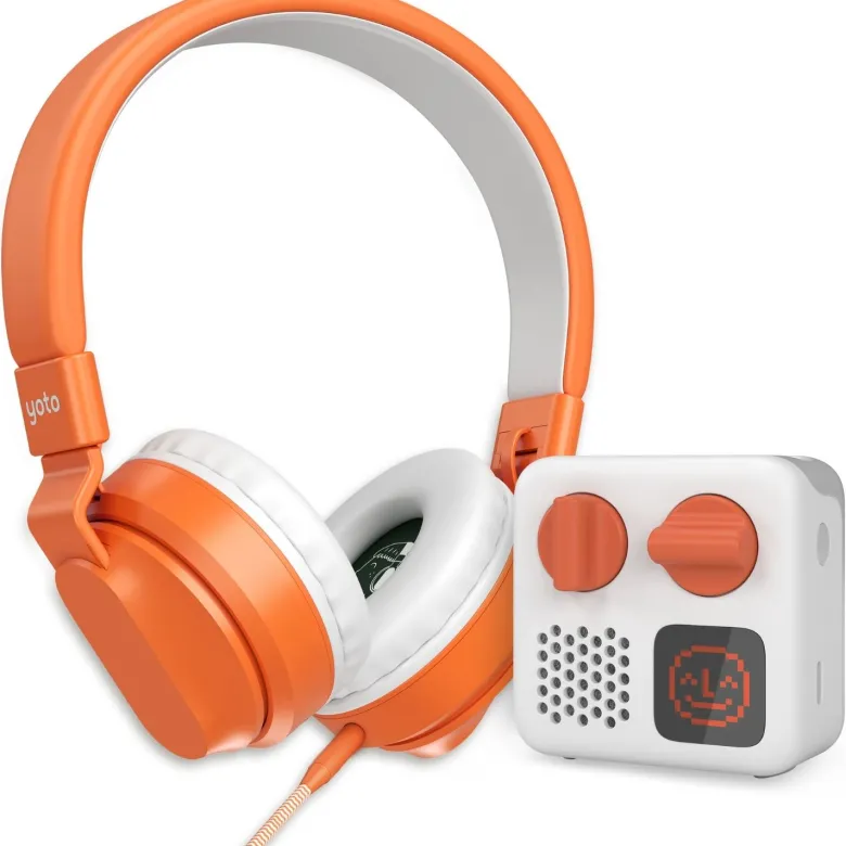 Casque audio orange