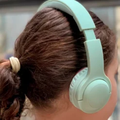 Casque audio pour enfant compatible enceinte Merlin Vert