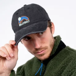 Casquette en coton anthracite