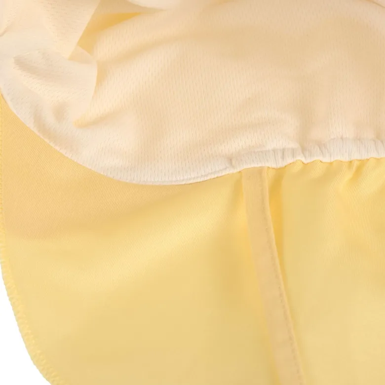 Casquette protège nuque anti-uv jaune pâle (7-12 mois)