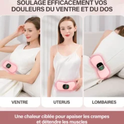 Ceinture chauffante anti douleurs menstruelles - soulage rapidement - sans fil