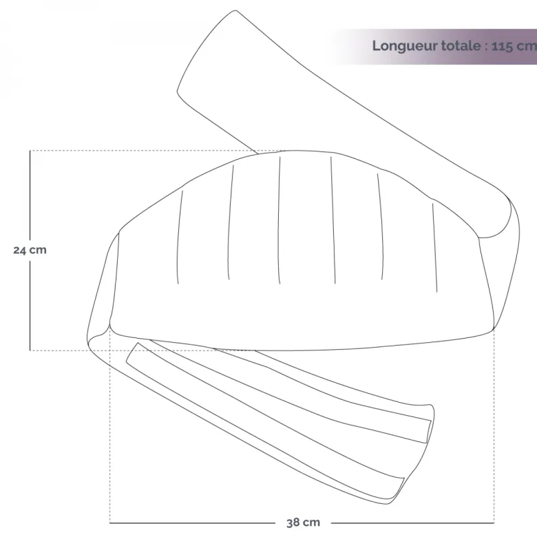 Ceinture chauffante pour lombaires Noir