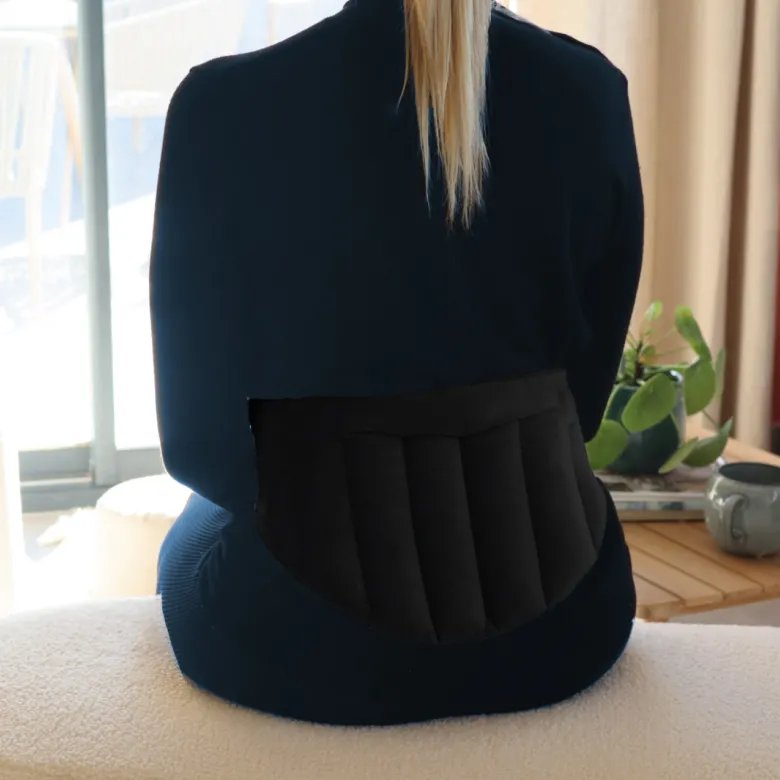 Ceinture chauffante pour lombaires Noir