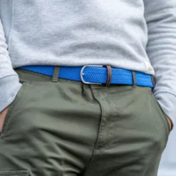 Ceinture tressée bleuet - t1