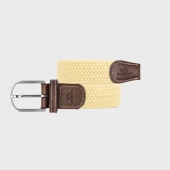 Ceinture tressée jaune topaze - t2