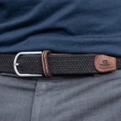 Ceinture tressée noir réglisse - t2
