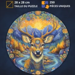 Cerf des bois- puzzle en bois