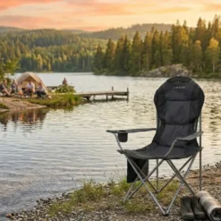 Chaise de camping - noir