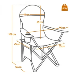 Chaise de camping - vert