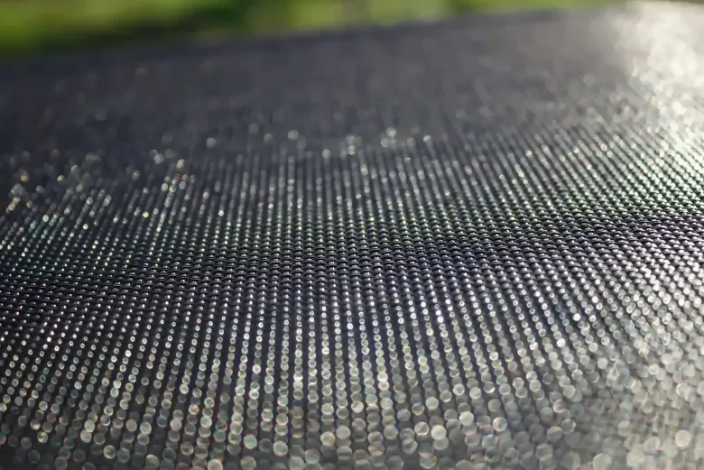 Chaise de jardin pliante en aluminium et toile plastifiéee - gris anthracite