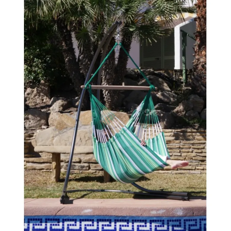 Chaise hamac avec support albizia xl lun