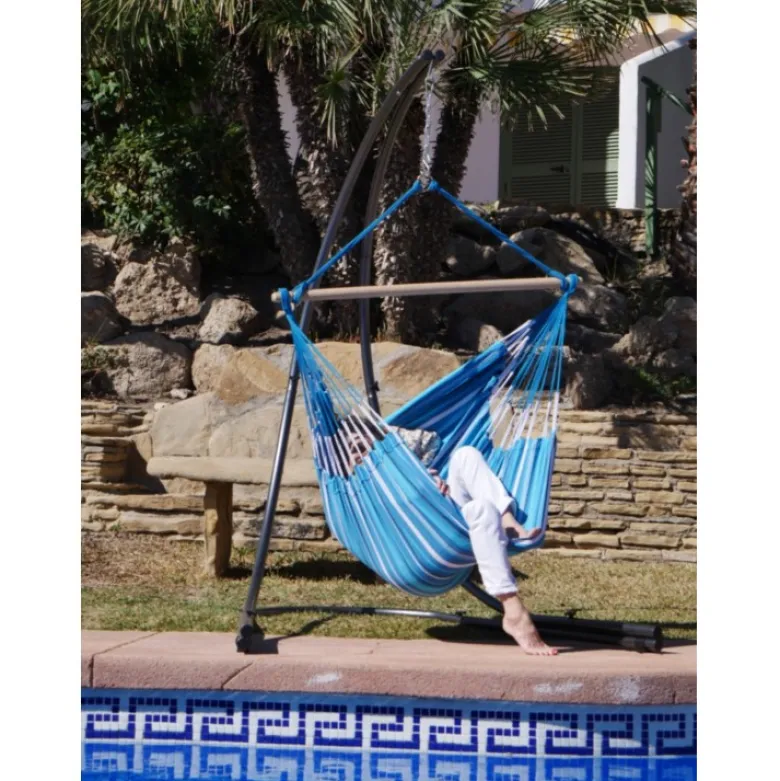Chaise hamac avec support malaga xl luna