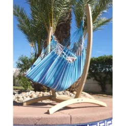 Chaise hamac malaga xl avec pied en bois