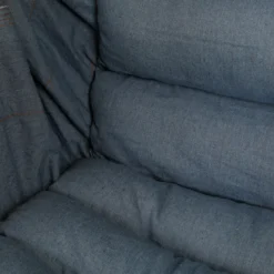 Chaise hamac matelassée denim recyclé