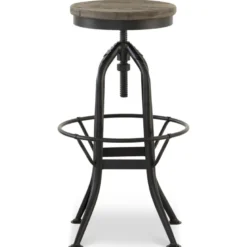 Chaise haute tabouret bois marron -