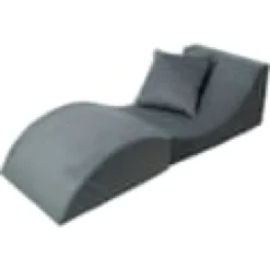 Chaise longue 3 en 1 multi-usage gris