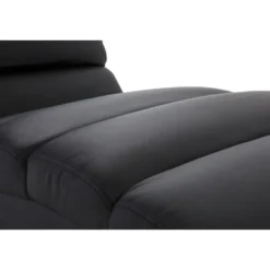 Chaise longue &nbsp; fauteuil noir et acier chromé taylor