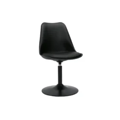 Chaise pivotant noir mat steevy v2