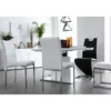 Chaises blanc et acier chromé (lot de 2) simea