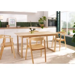 Chaises en bois clair (lot de 2) bahia