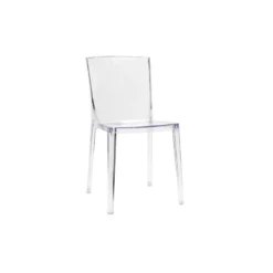 Chaises transparentes empilables intérieur - extérieur (lot de 2) island