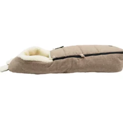 Chancelière capuche souris en laine marron (0-12 mois)