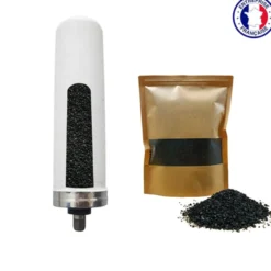 Charbon actif en grain pour filtre à eau vert et bleu