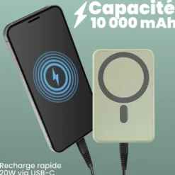 Chargeur magnétique nomade 10 000mAh