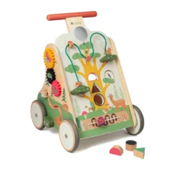 Chariot de marche multi-activités bois