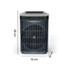 Chauffage soufflant 2400w noir rowenta so6551f0