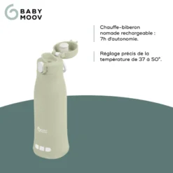 Chauffe-biberon nomade moov & feed vert