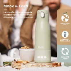 Chauffe-biberon nomade moov & feed vert