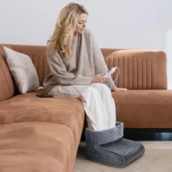 Chauffe-pieds ultra doux - 3 intensités de chauffe - lavable en machine