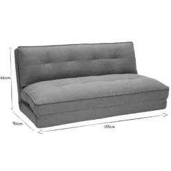 Chauffeuse 2 places convertible en tissu terracotta sally